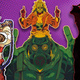 Castlevania's Trevor Belmont, Devilman Crybaby's Amon, and Dorohedoro's Caiman and Nikaido pose together in a collage.